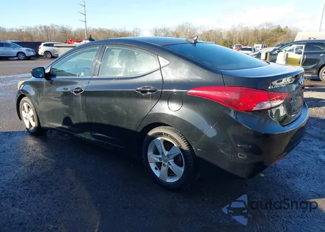2013 Hyundai Elantra Gls z USA, uszkodzony, nr VIN 5NPDH4AE9DH369511